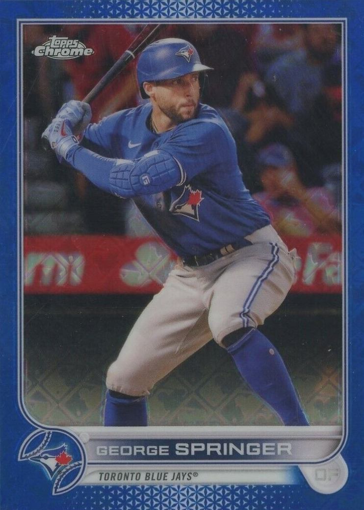 2022 Topps Chrome Logofractor Edition George Springer #101 Baseball Card