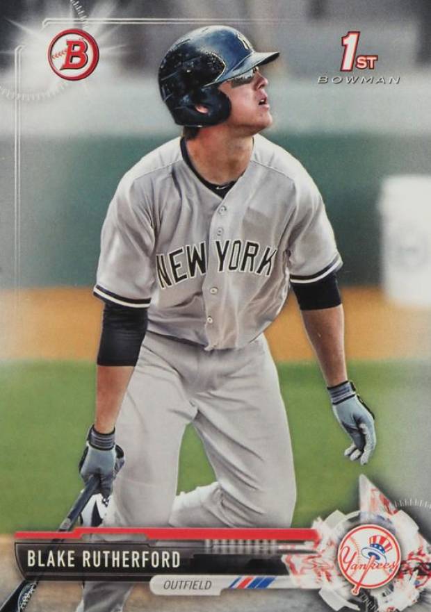 2017 Bowman Prospects Blake Rutherford #BP121 Baseball Card