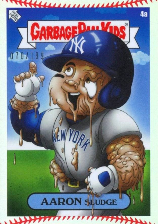 2022 Topps Garbage Pail Kids GPK X MLB Series 2 Alex Pardee Aaron Sludge #4a Baseball Card
