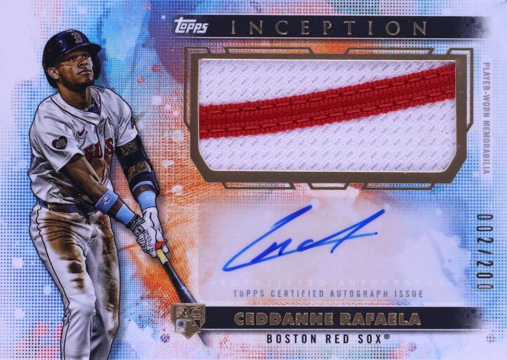 2024 Topps Inception Autograph Patch Ceddanne Rafaela #APCCR Baseball Card