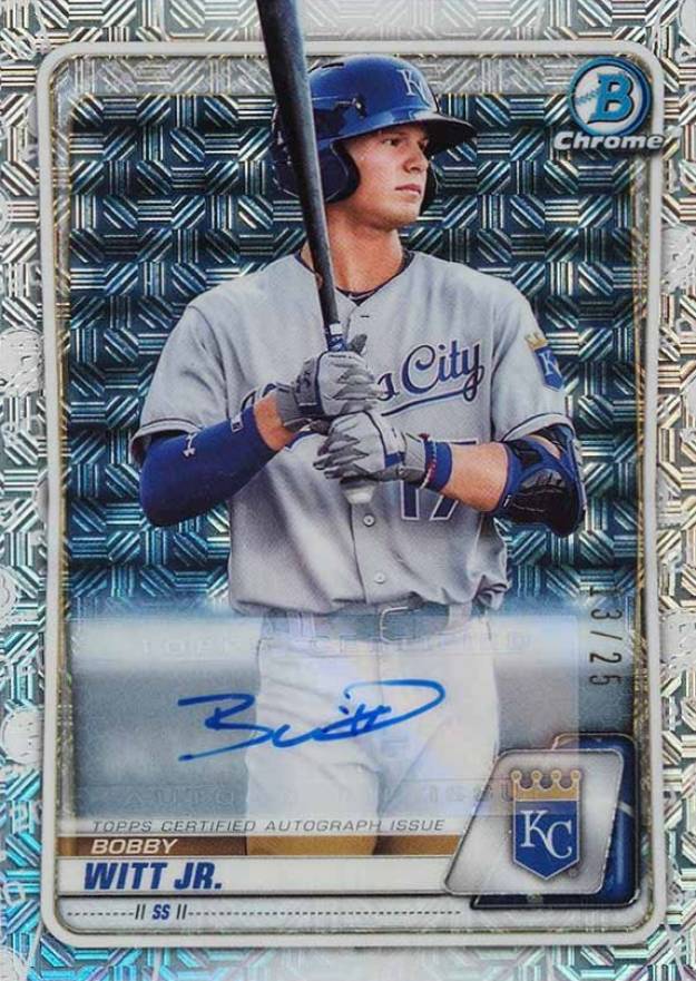 2020 Bowman Chrome Mega Box Bobby Witt Jr. #BCP25 Baseball Card