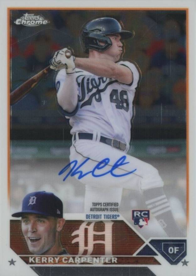 2023 Topps Chrome Rookie Autograph Kerry Carpenter #RAKCA Baseball Card