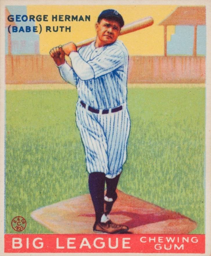 1933 Goudey Babe Ruth #144 Baseball Card
