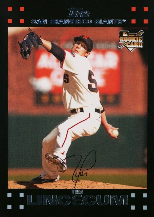 2007 Topps Factory Set Rookie Bonus Tim Lincecum #12 Baseball Card