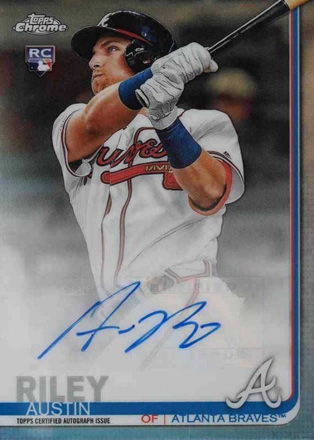 2019 Topps Chrome Update Autographs Austin Riley #AR Baseball Card