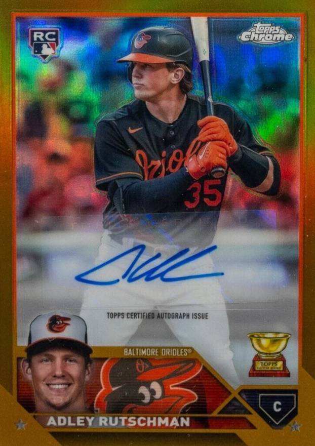 2023 Topps Chrome Update Autograph Adley Rutschman #ACAR Baseball Card