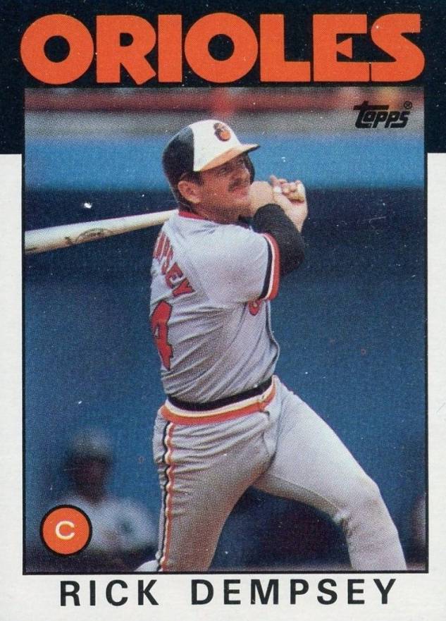 1986 Topps Rick Dempsey #358 Baseball Card