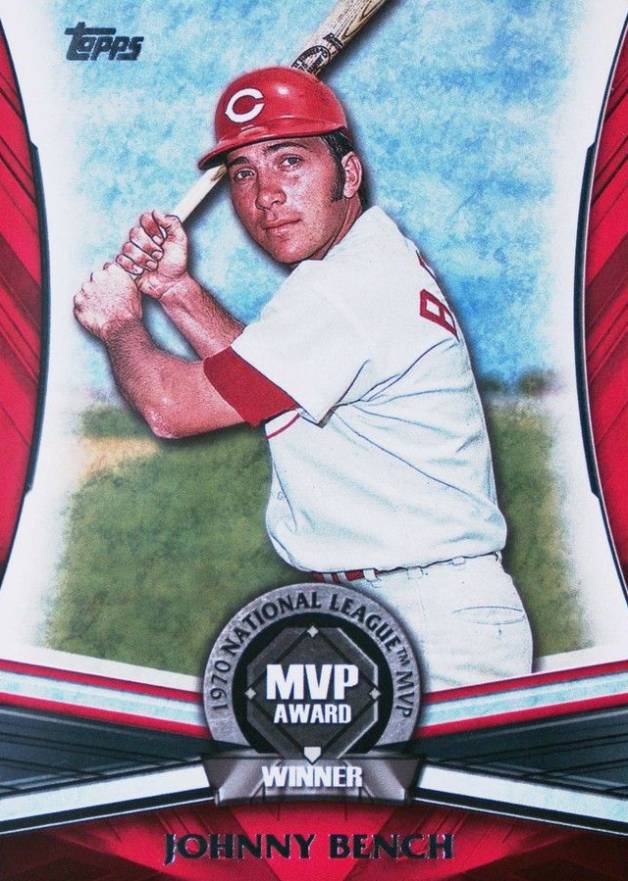 2017 Topps Update MVP Award Winner Johnny Bench #MVP29 Baseball Card