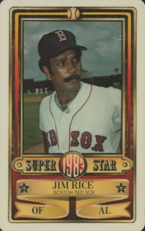 1983 Perma-Graphics Super Star Credit Cards Jim Rice # Baseball Card