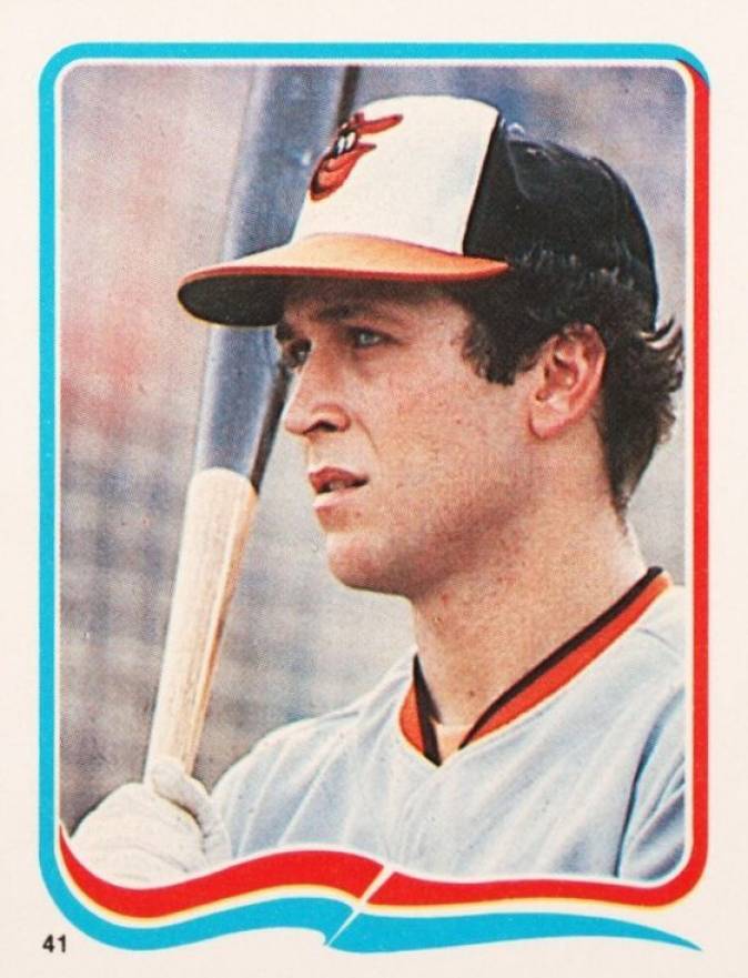 1985 Fleer Star Stickers Cal Ripken Jr. #41 Baseball Card
