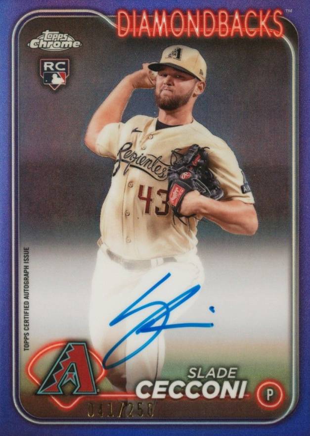 2024 Topps Chrome Rookie Autographs Slade Cecconi #RASCE Baseball Card