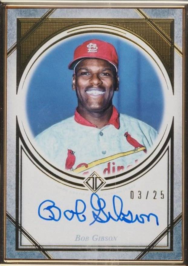 2018 Topps Transcendent Transcendent Collection Autographs Bob Gibson #TCABG Baseball Card