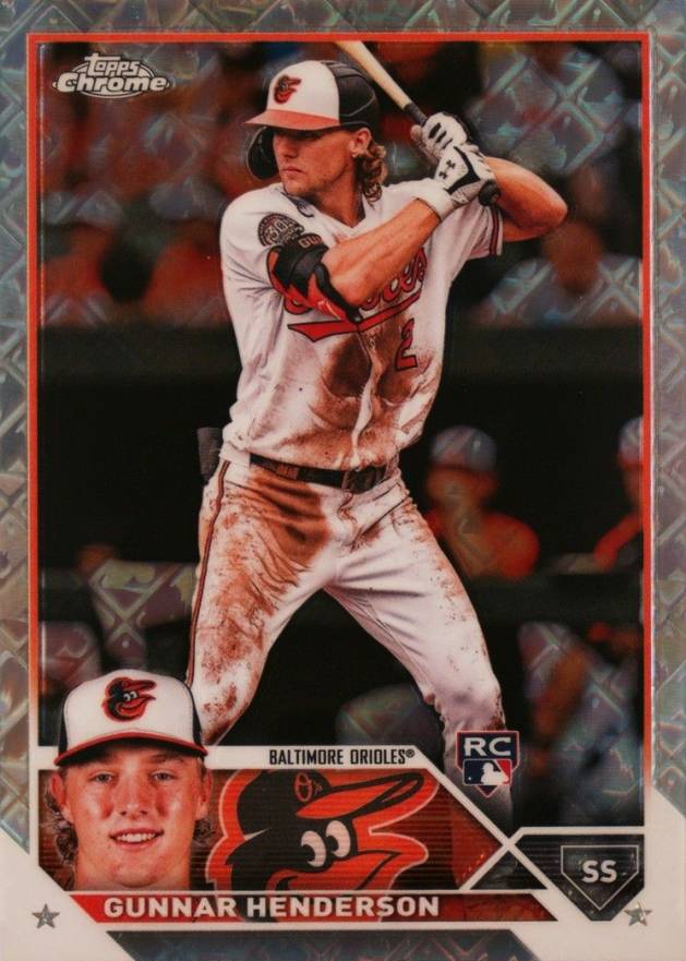 2023 Topps Chrome Logofractor Edition Gunnar Henderson #2 Baseball Card