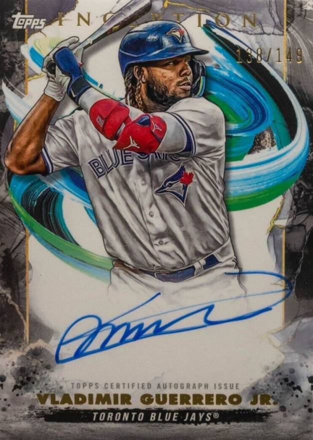 2023 Topps Inception Rookie & Emerging Stars Autographs Vladimir Guerrero Jr. #BRESVG Baseball Card