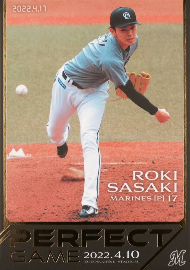 2022 BBM Perfect Game Roki Sasaki #14 Baseball Card