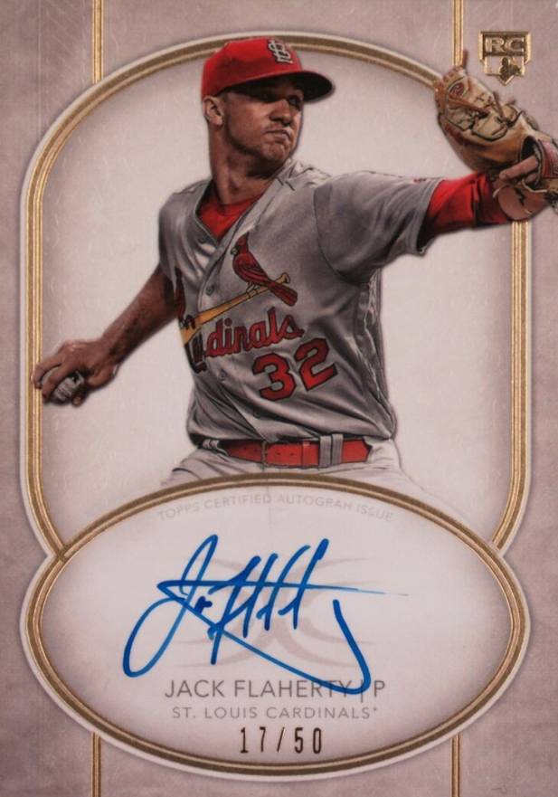 2018 Topps Definitive Rookie Autographs Jack Flaherty #JF Baseball Card