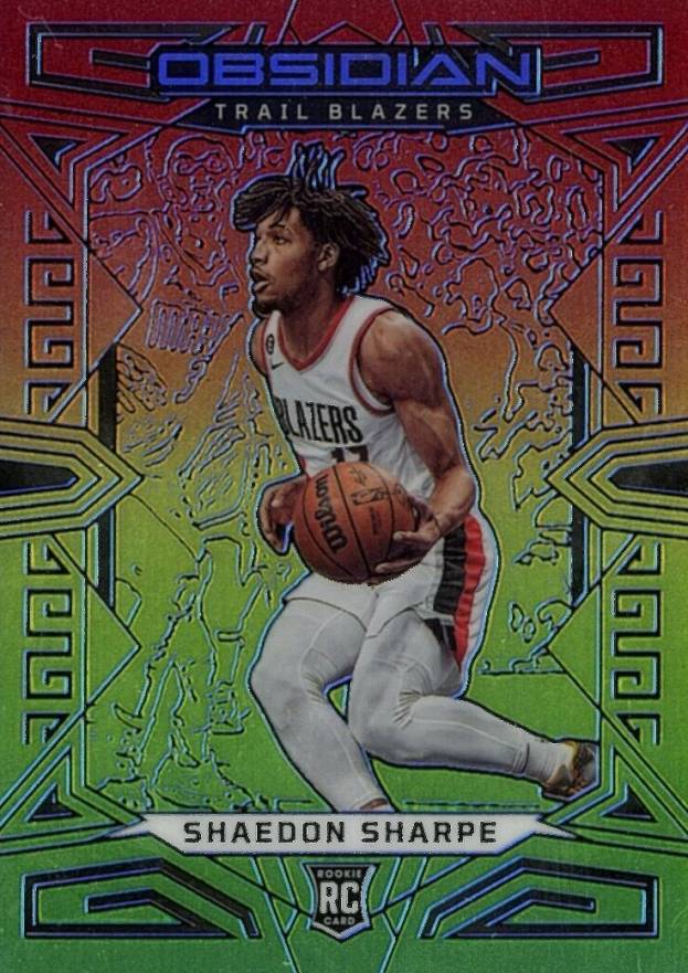 2022 Panini Obsidian Shaedon Sharpe #176 Basketball Card