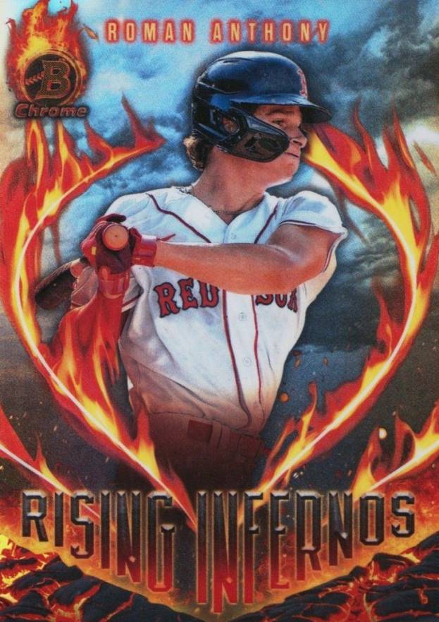 2024 Bowman Rising Infernos Roman Anthony #RI18 Baseball Card