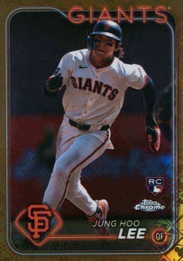 2024 Topps Chrome Logofractor Edition Jung-Hoo Lee #201 Baseball Card