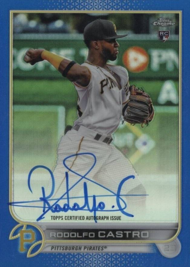 2022 Topps Chrome Rookie Autographs Rodolfo Castro #RARC Baseball Card