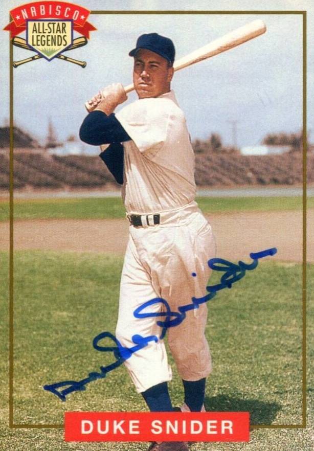 1994 Nabisco All-Star Legends Autographs Duke Snider # Baseball Card