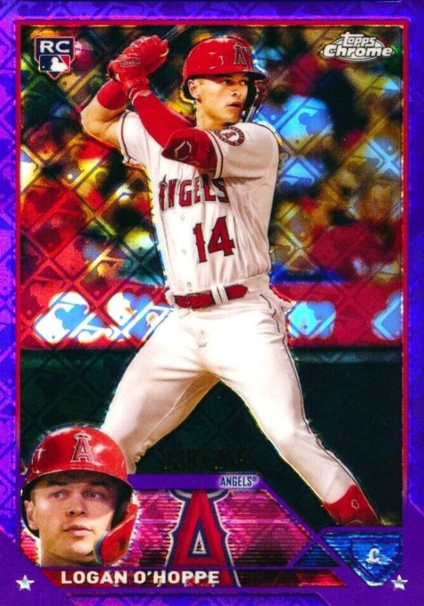 2023 Topps Chrome Logofractor Edition Logan O'Hoppe #188 Baseball Card