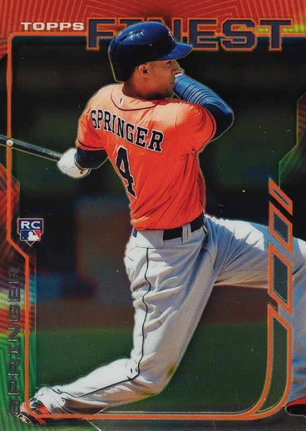 2014 Finest George Springer #39 Baseball Card
