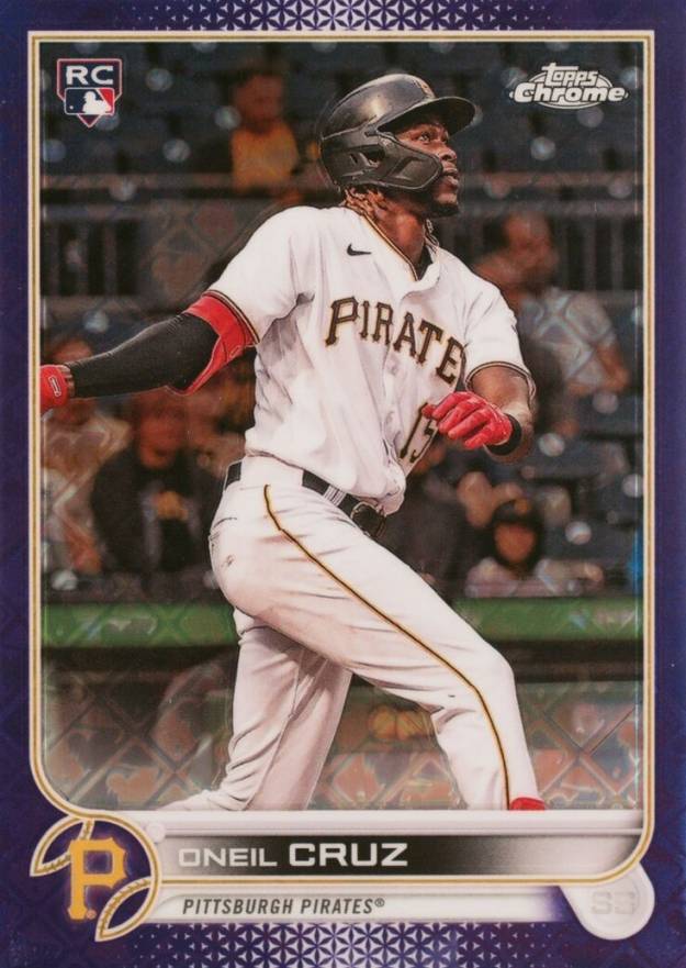 2022 Topps Chrome Logofractor Edition Oneil Cruz #22 Baseball Card