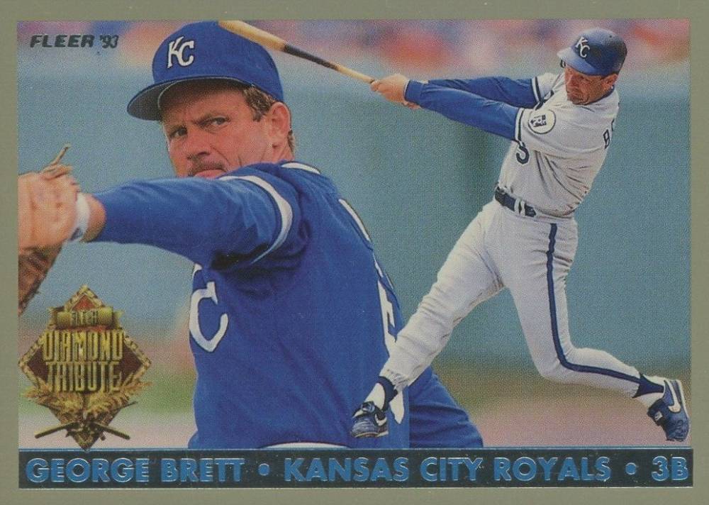 1993 Fleer Final Edition Diamond Tribute George Brett #2 Baseball Card