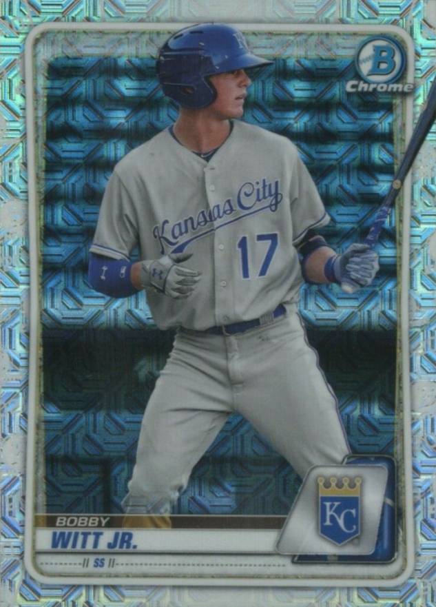 2020 Bowman Chrome Mega Box Bobby Witt Jr. #BCP160 Baseball Card