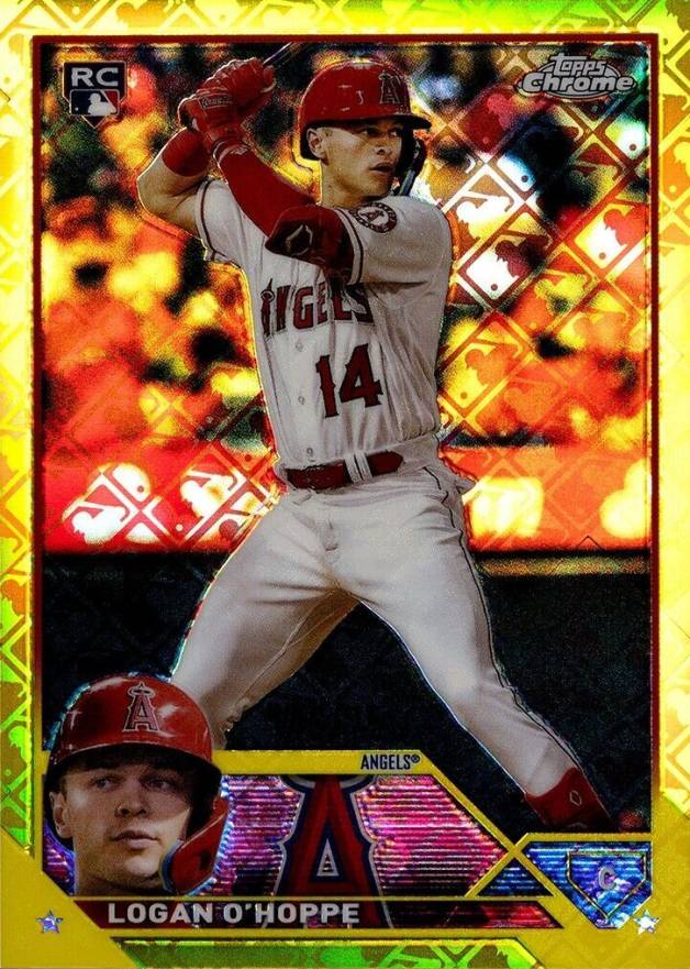2023 Topps Chrome Logofractor Edition Logan O'Hoppe #188 Baseball Card