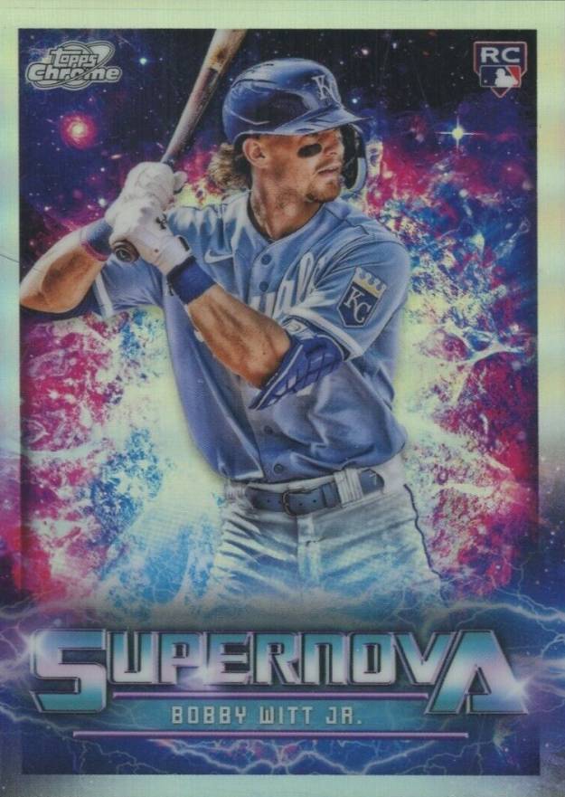 2022 Topps Cosmic Chrome Supernova Bobby Witt Jr. #12 Baseball Card