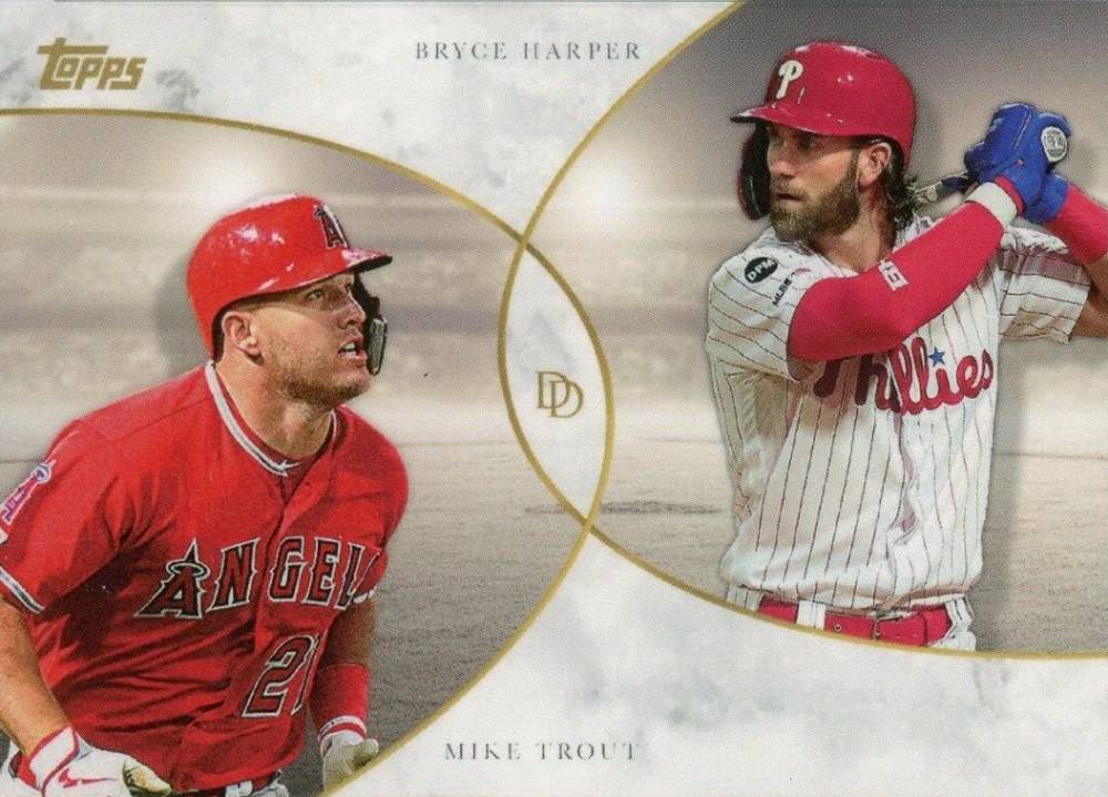 2020 Topps on Demand Dynamic Duals Mike Trout #1 Baseball Card