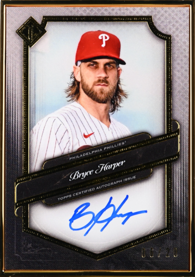 2021 Topps Transcendent Collection Autographs Bryce Harper #BH Baseball Card