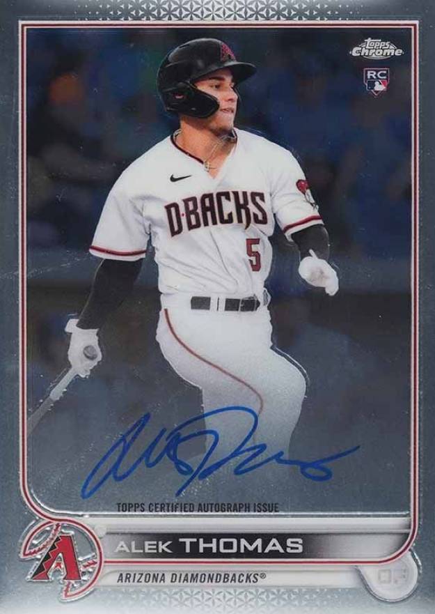 2022 Topps Chrome Rookie Autographs Alek Thomas #RAAT Baseball Card