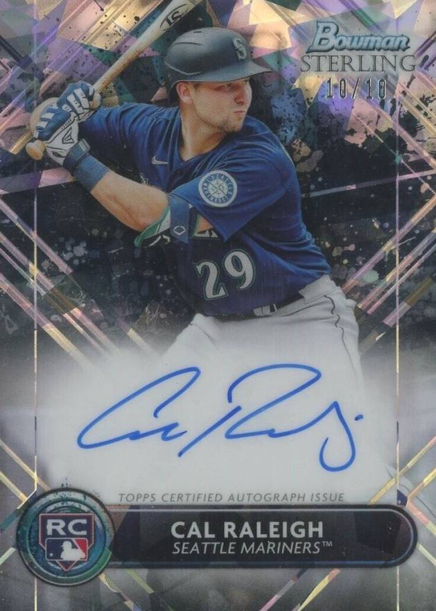 2022 Bowman Sterling Rookie Autographs Cal Raleigh #RACR Baseball Card