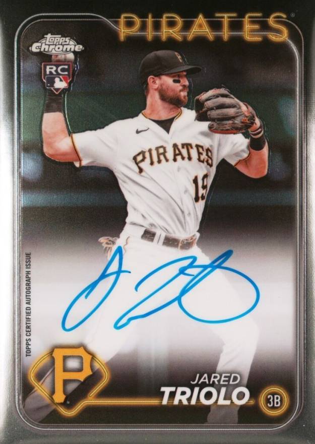 2024 Topps Chrome Rookie Autographs Jared Triolo #RAJTR Baseball Card