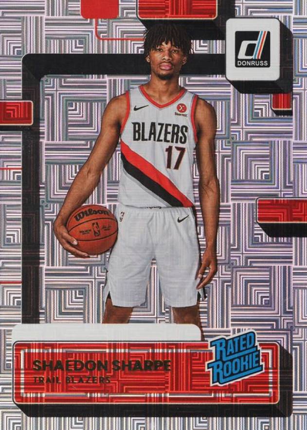 2022 Panini Donruss Shaedon Sharpe #207 Basketball Card