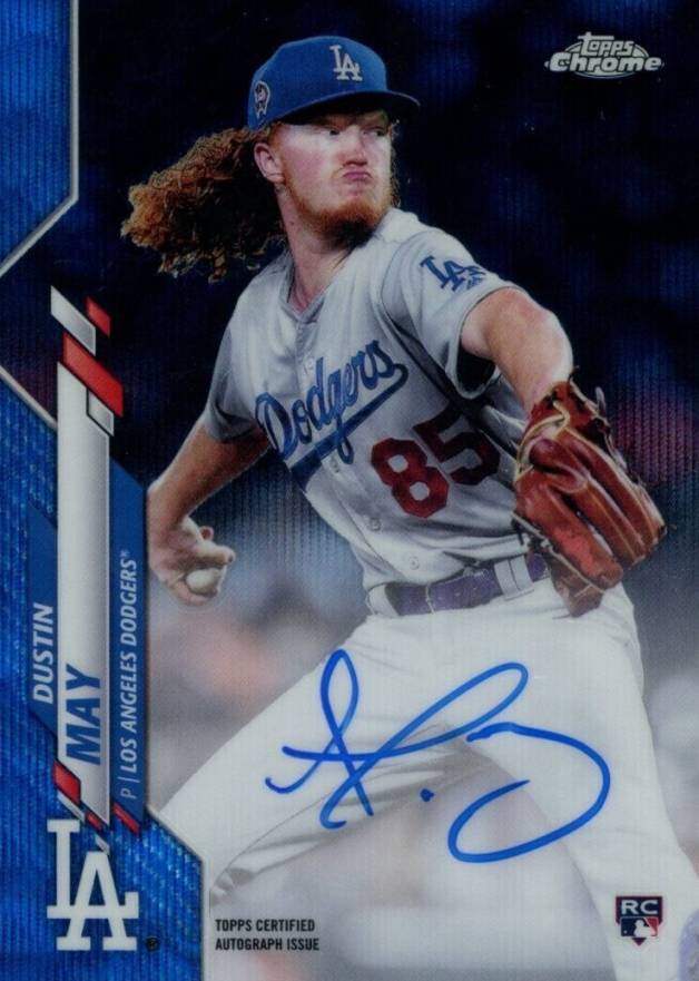 2020 Topps Chrome Rookie Autographs Dustin May #RADM Baseball Card