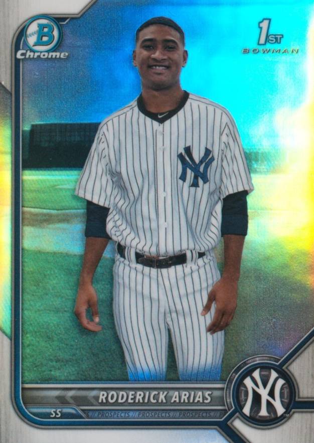 2022 Bowman Chrome Prospects Roderick Arias #BCP153 Baseball Card