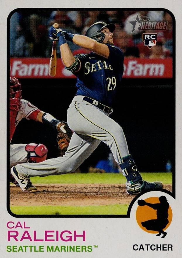 2022 Topps Heritage Cal Raleigh #367 Baseball Card
