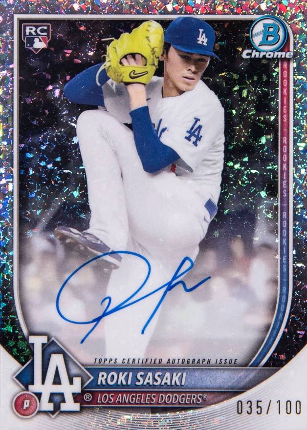 2025 Bowman Chrome Rookie Autographs Roki Sasaki #CRARS Baseball Card