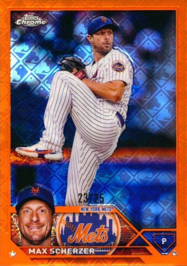 2023 Topps Chrome Logofractor Edition Max Scherzer #148 Baseball Card