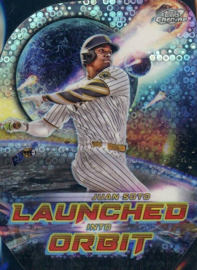 2023 Topps Cosmic Chrome Launched Into Orbit Juan Soto #3 Baseball Card