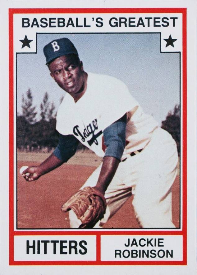 1982 TCMA Baseball's Greatest Hitters Jackie Robinson #5 Baseball Card