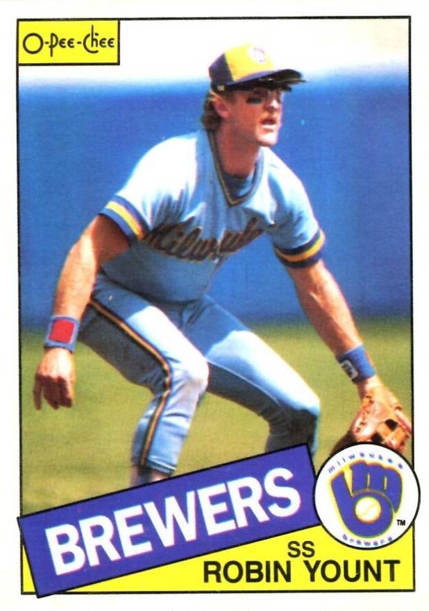 1985 O-Pee-Chee Robin Yount #340 Baseball Card