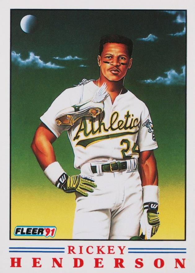 1991 Fleer Pro-Vision Rickey Henderson #2 Baseball Card