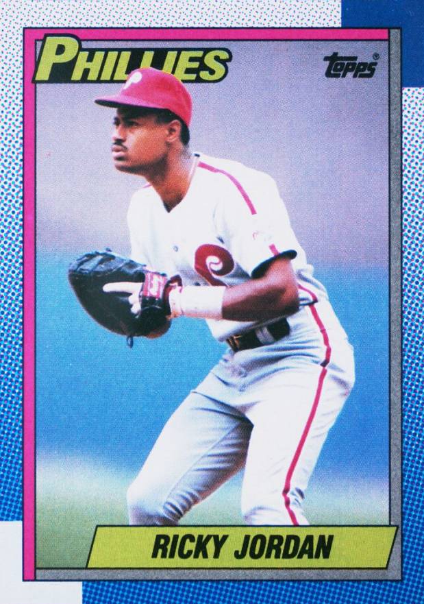 1990 Topps Ricky Jordan #216 Baseball Card