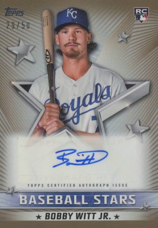 2022 Topps Baseball Stars Autographs Bobby Witt Jr. #BSABW Baseball Card