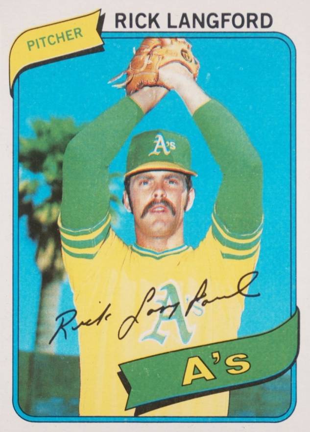 1980 Topps Rick Langford #546 Baseball Card